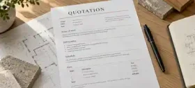 Cotización de servicios arquitectónicos y documentos del proyecto